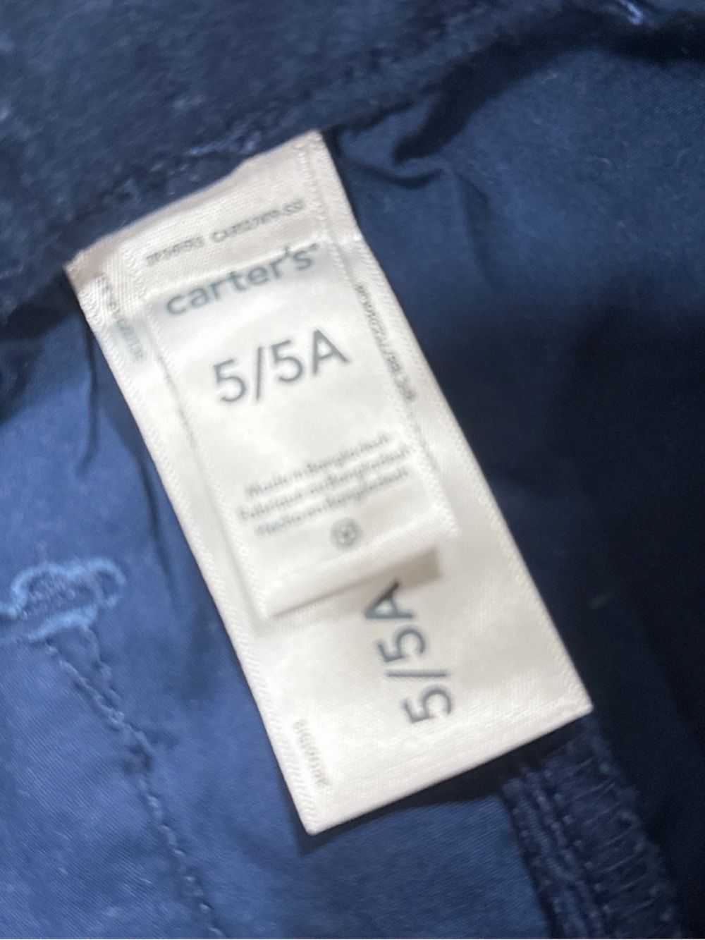 Carter's Navy Blue Kids Jogger Pants with Drawstring - Picture 3 of 3